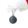 Zestaw 16 Eleganckich Bombek Kamai Christmas Decoration® o Średnicy 4 cm – Kolor Antracyt